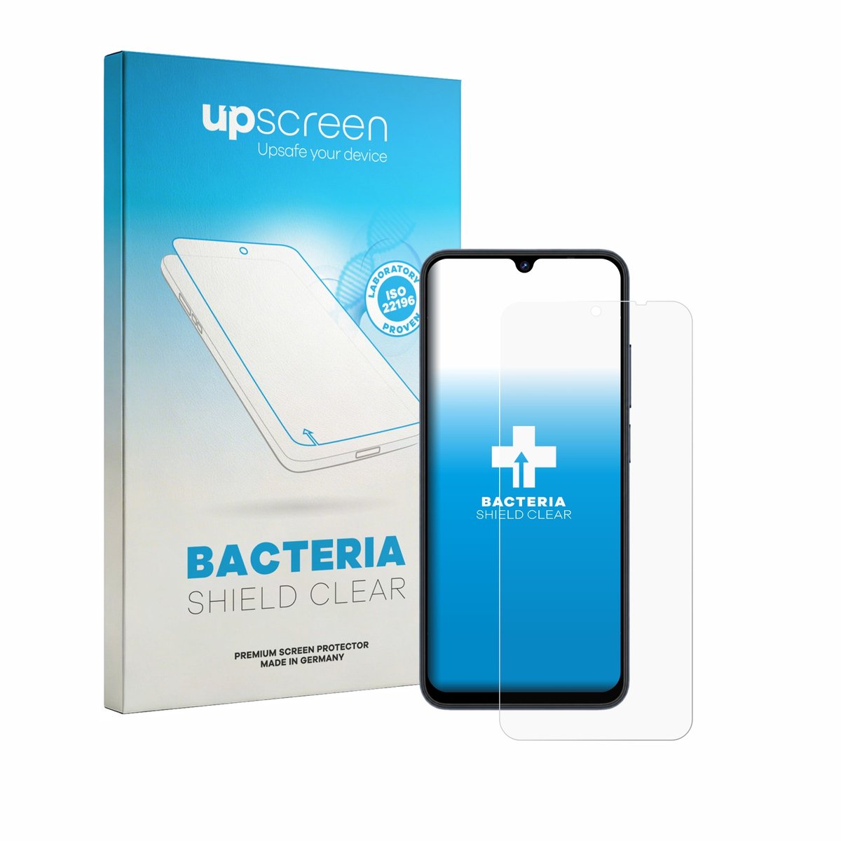 upscreen - Screenprotector voor Lagenio A12 Pro - Folie Beschermfolie transparant antibacterieel