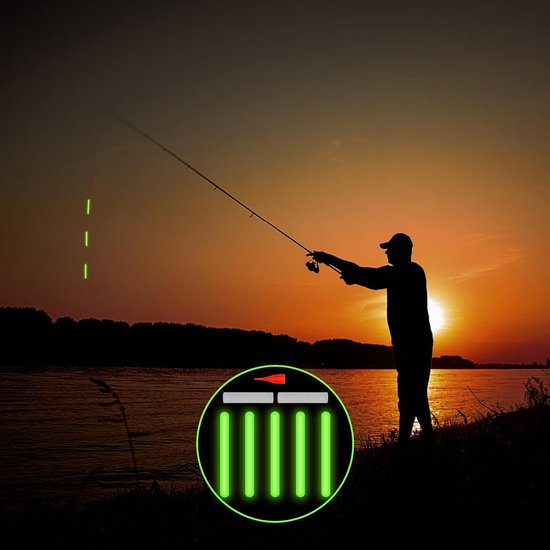 Knick Lights voor Vissen - 50 Stuks Glow Sticks voor Hengels, Ideaal voor Nachtvissen, Waterdichte Verlichting en Lichtgevende Float Poles — afbeelding 4