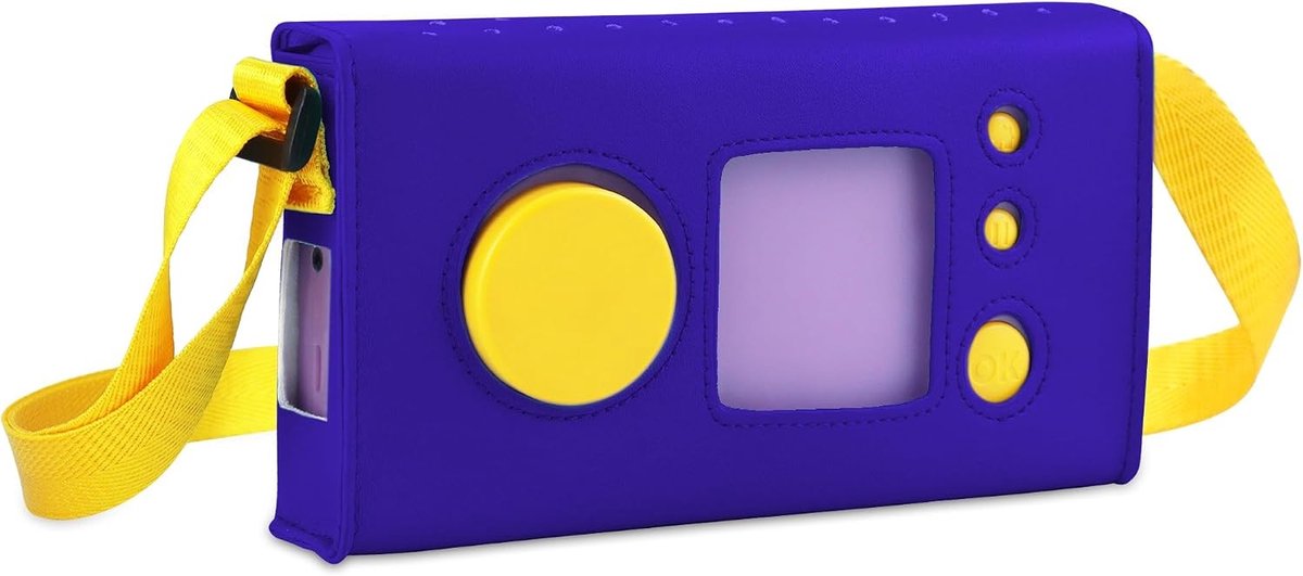 Luxe PU Hoes voor Lunii Storyteller met Verstelbare Schouderband - Unisex Blauw, Bescherming en Stijl