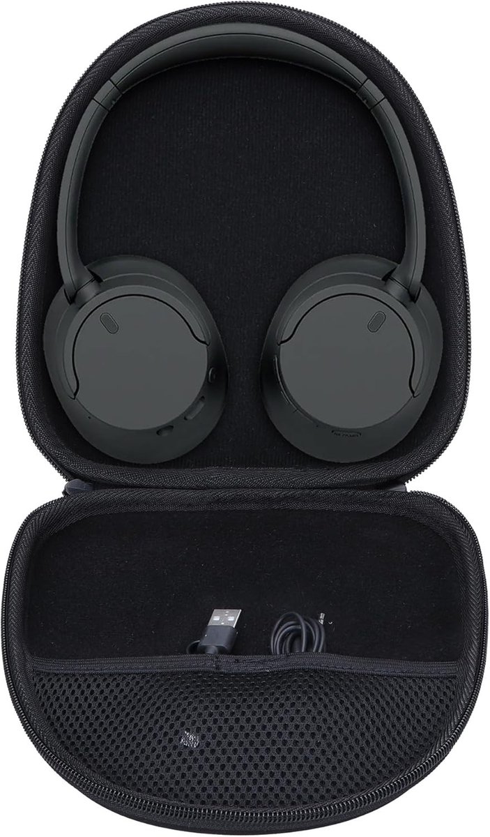 Hard Case voor Sony Noise Cancelling Hoofdtelefoons - Bescherming, Duurzaam, Zwart