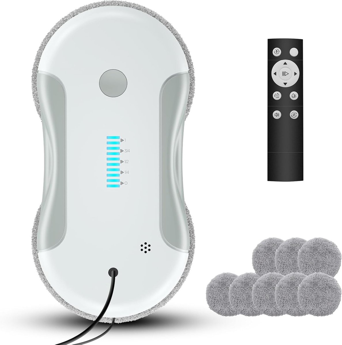 Raamreinigingsrobot - Crème-Wit - Elektrisch - Met Intelligente Padplanning - Voor Binnen- en Buitentoepassingen