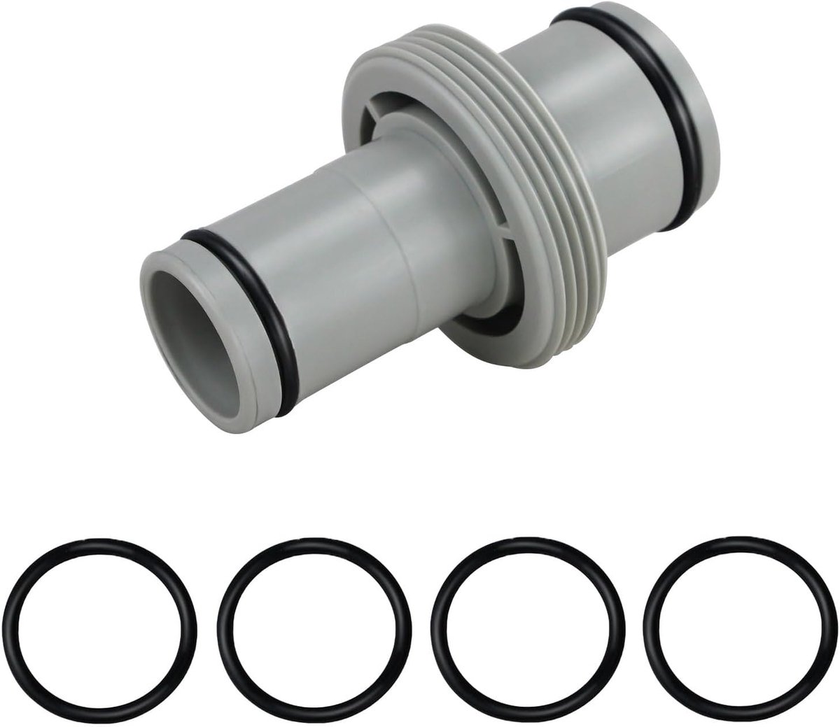 SnelShoppen - 2-Weg Zwembad Slangadapter 38 mm naar 32 mm, Aansluitset voor Intex, Bestway, Coleman, Hoogwaardige Kunststof met O-ring, Eenvoudig te I