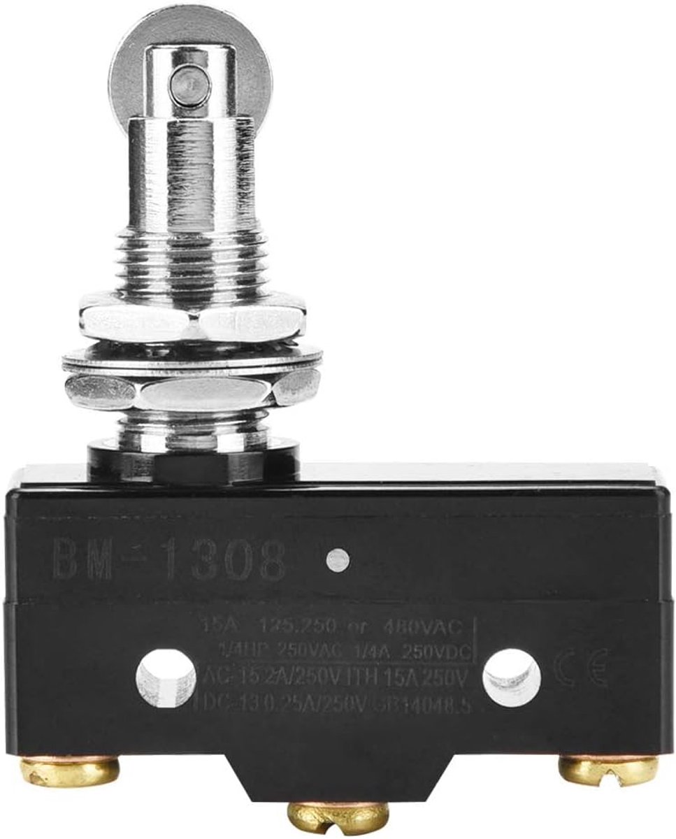 SnelShoppen - 1PC Microswitch Momentane Schakelaar met Terminal, Snap Action met Zilveren Contacten, Hoogwaardige Vlamvertragende Kunststof, Voor Auto