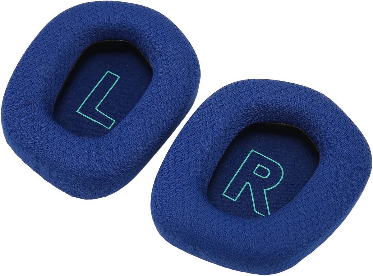 SnelShoppen - Vervangende Oorkussens voor G733 Hoofdtelefoon, Ademend Mesh Spons Hoofdtelefoon Oorkussen Reparatie Onderdelen (Blauw)