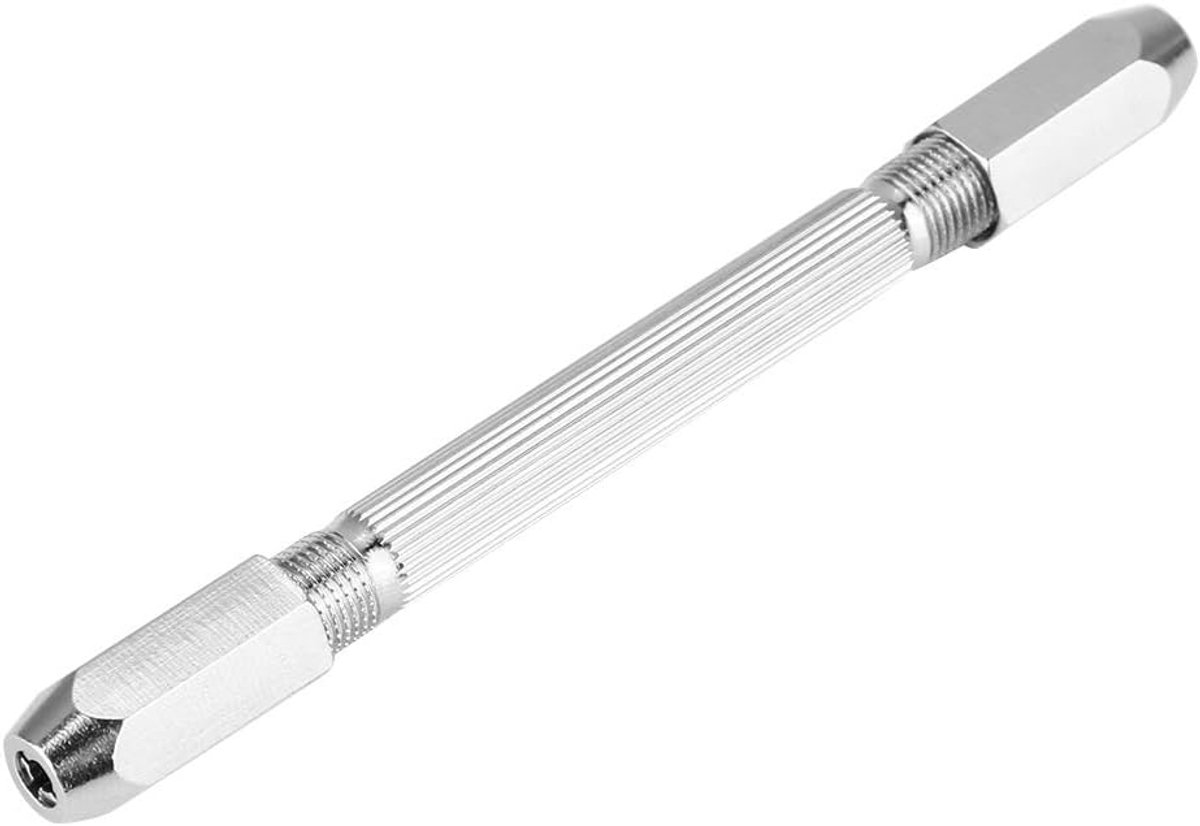 SnelShoppen - 0-3mm Mini Micro Handboor Gimlet Dubbelzijdig Pin Vise Boor Gereedschap met Antislip Handvat, Hoge Kwaliteit Stalen Constructie