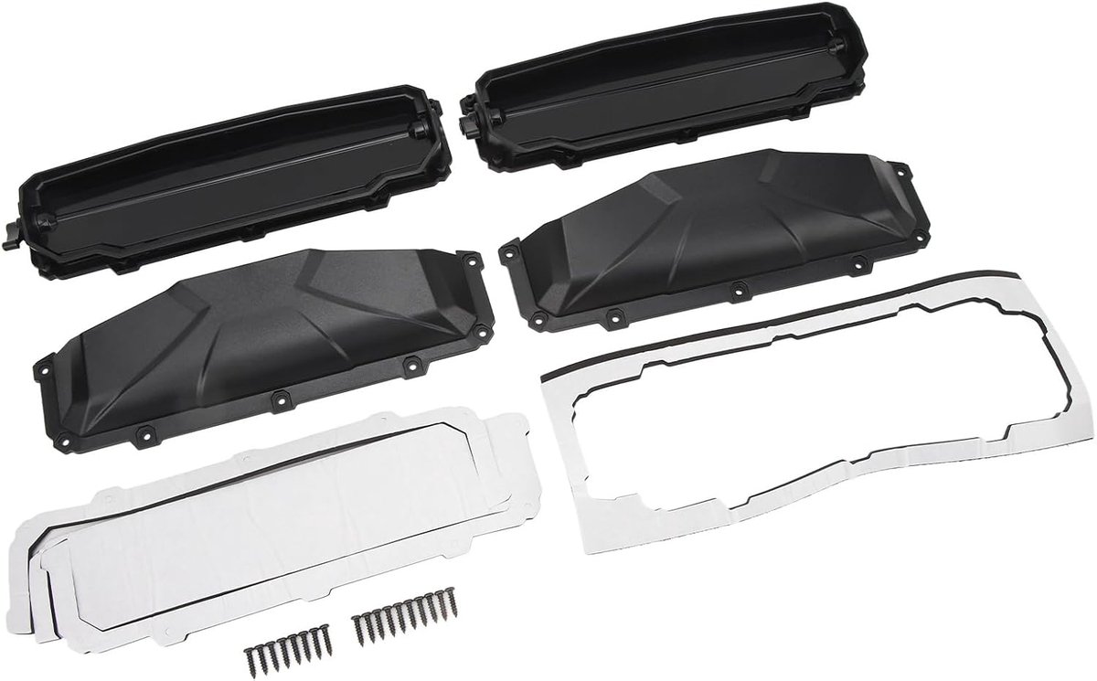 SnelShoppen - UTV Windshield Ventilatie Kit met Defog Vents - Verstelbare Lamel voor Optimaal Luchtstroom - Geschikt voor Polycarbonaat Windschermen