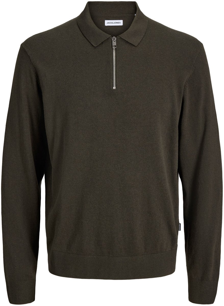 JACK & JONES - JJEEMIL KNIT POLO HALF ZIP LS NOOS Heren Trui