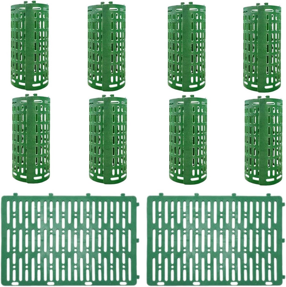 Boomstambeschermers - Boomwikkels Plantbeschermers - Bomen Beschermen - Verstelbare PP Constructie - 30x20cm - Zwart