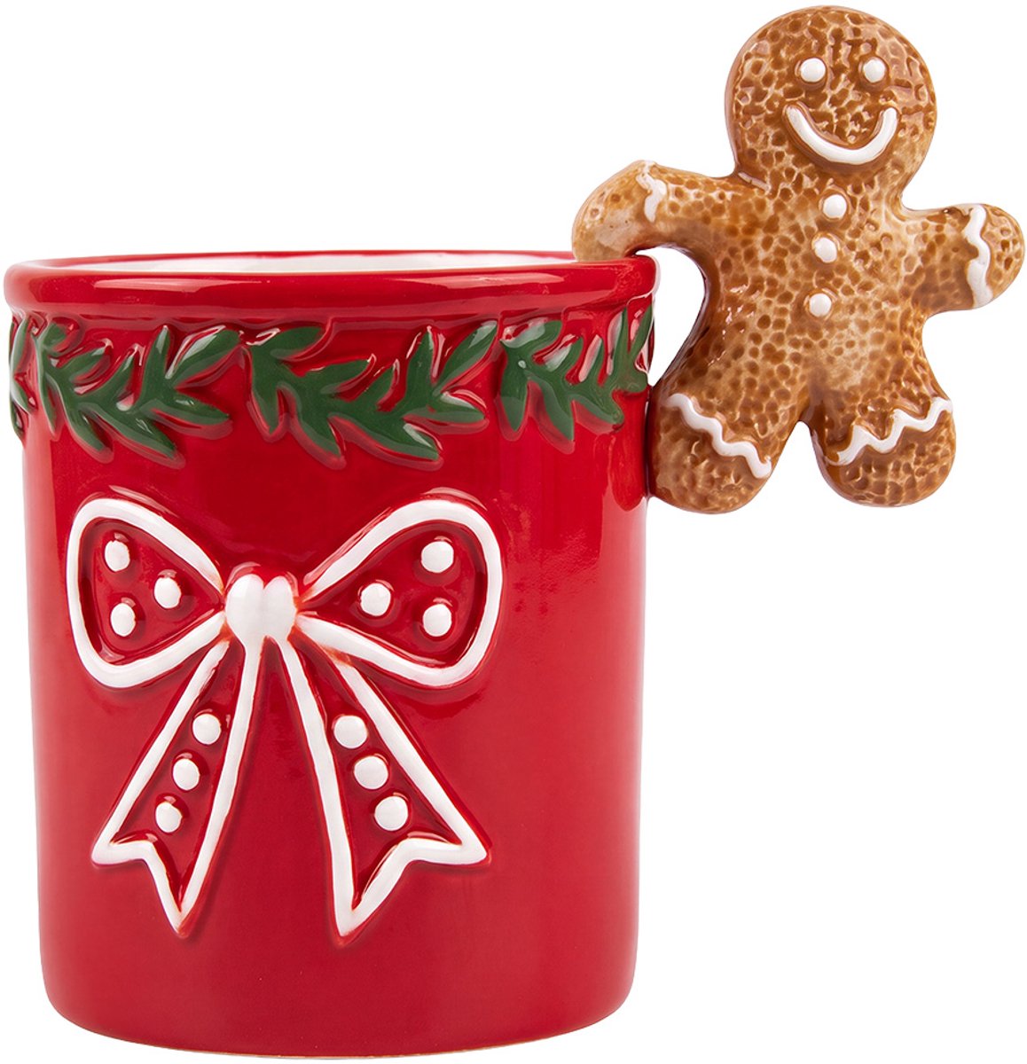 Clayre & Eef Mok 350 ml Rood Keramiek