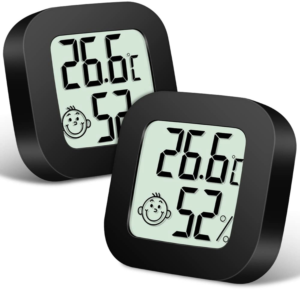 Digitale thermo-hygrometer - LCD-humiditymeter - Draadloos - Perfect voor kinderkamers en woonruimtes - SnelShoppen