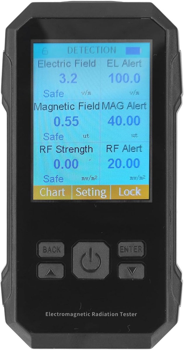 SnelShoppen - Upgraded Model VT ER2 Stralingsmeter - Hoge Precisie Elektromagnetische Stralingsdetector - Meet 5G, Elektromagnetische Velden en Hogefr