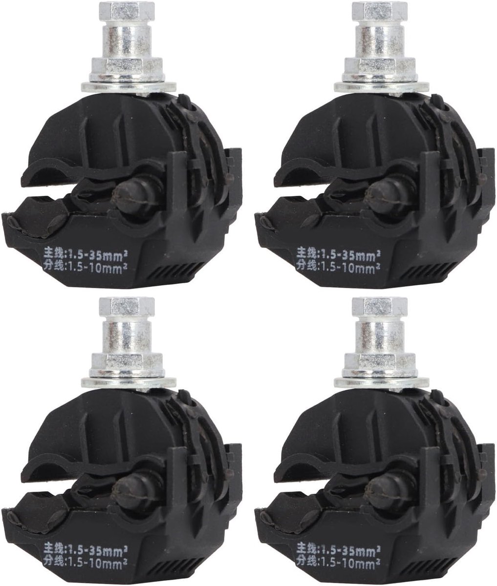 SnelShoppen - 5-pack Isolatie-doorsteekconnectoren 1KV, Hoog- en Laagspanningskabelsplitter, Klem voor Hoofd- en Aftaklijnverbinding, Geen Pellen Nodi