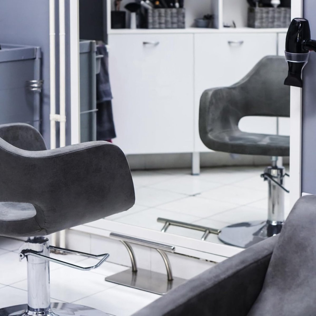SnelShoppen - RVS Voetsteun Schoonheidssalon - Moderne Voetsteun Rack - Haarstyling Voetsteun Pedal Voor Kapsalon Pedicure Stoel - Elegante Handgemaak