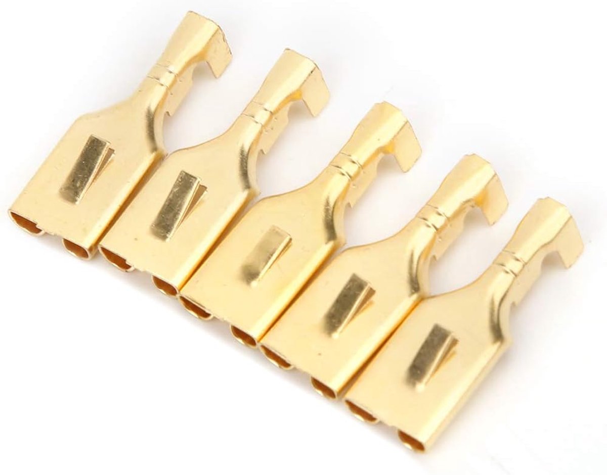 SnelShoppen - 100 Stuks 7.8mm Vrouwelijke Spade Connectoren - Snelle Splice Crimp Terminals - Elektrische Verbindingen voor Diverse Toepassingen