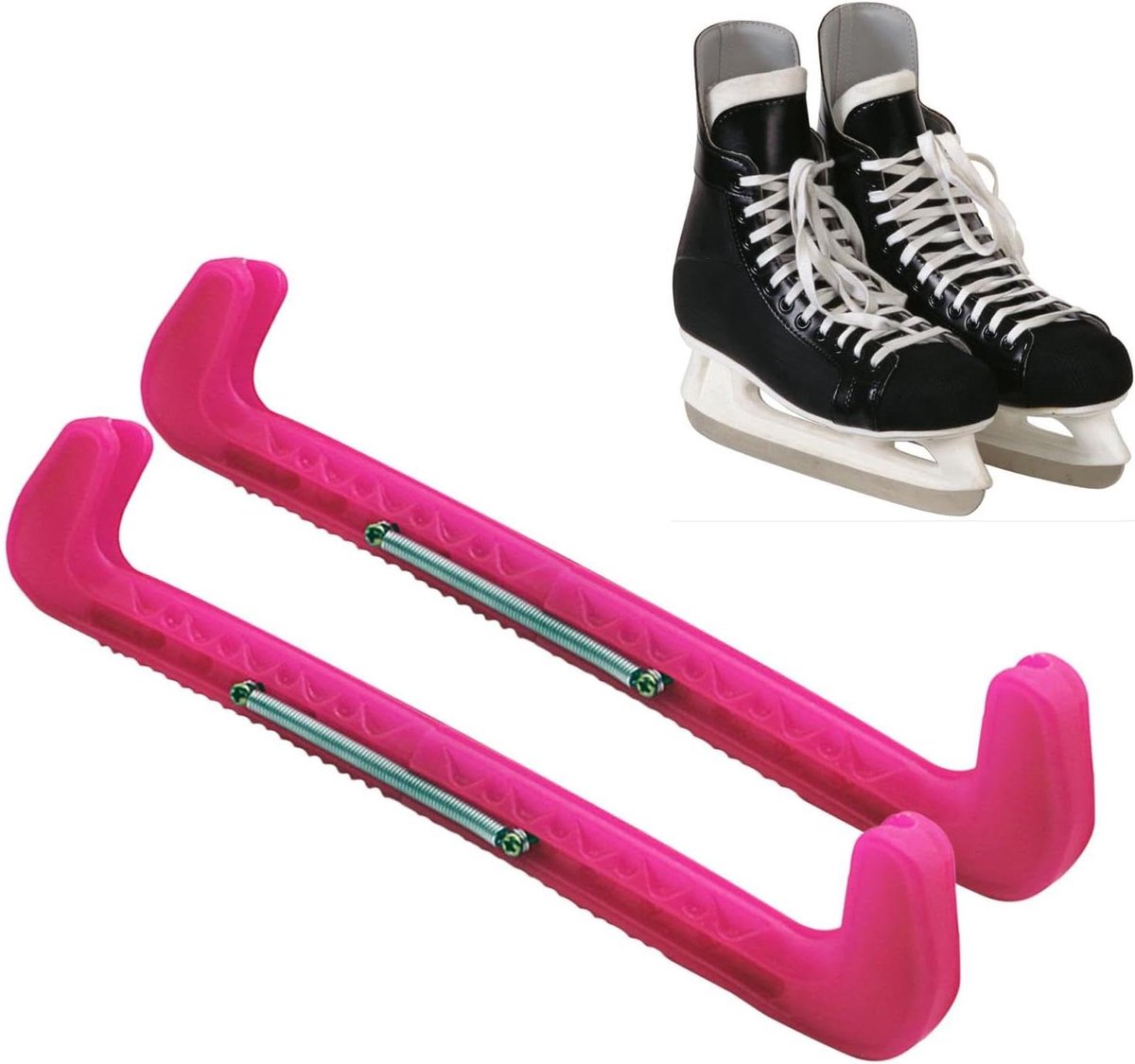 Schaatsbeschermers - Schaatshoezen - Beschermt schaatsen - Verstelbare lengte - 35 cm - Heet roze