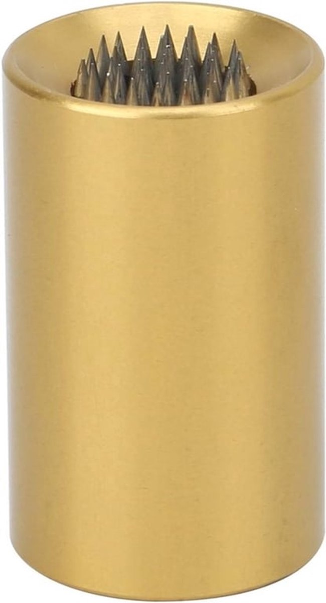 2-in-1 Billiard Cue Tip Shaper en Schuurhulpmiddel voor Pooltafel - Aluminium 30x18mm, Geel