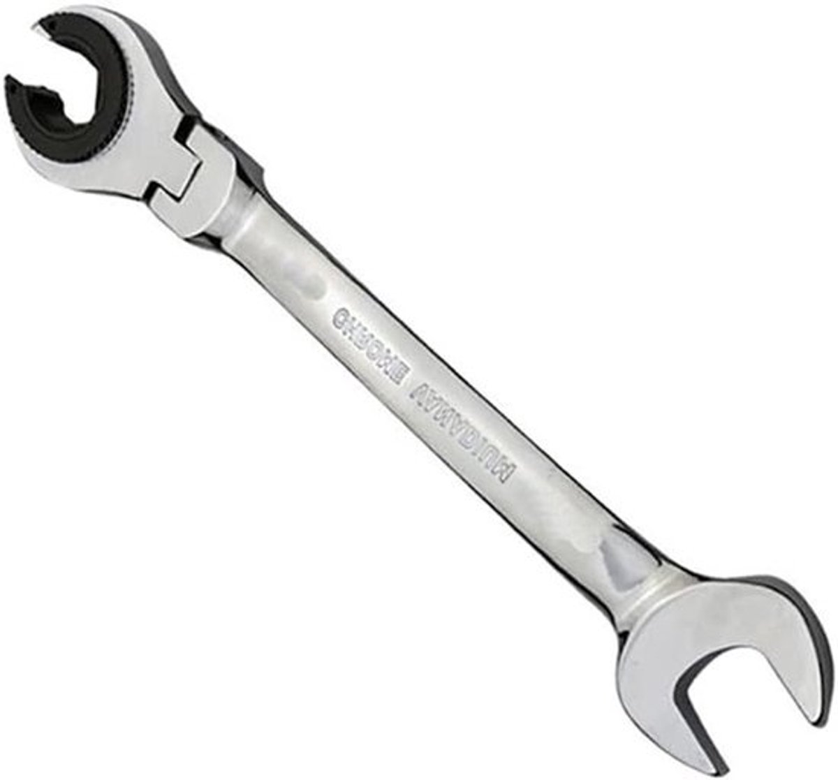 Flexibele 18mm Dopsleutel met Ratchet en Dubbel Open Eind - Ideaal voor Onderhoud en Reparatie van Auto's en Machines