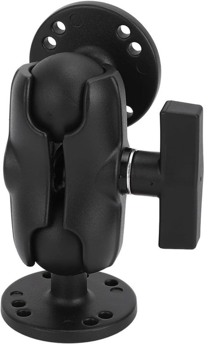 Verstelbare Dubbele Socket Arm voor Fiets- en Motorhouders, Geschikt voor C Size 1.5 Ball Component, Inclusief 2 Ball Mounts en Aluminium Korte Houder