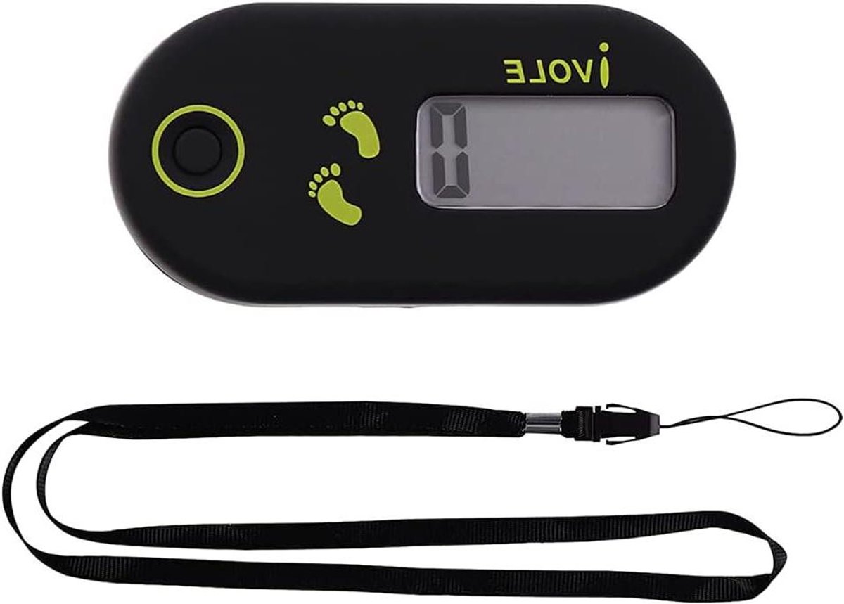 Mini Stappenteller - Activiteitstracker - Dagelijkse Stappen - 3D Inductie - 5x3x2 cm - Zwart