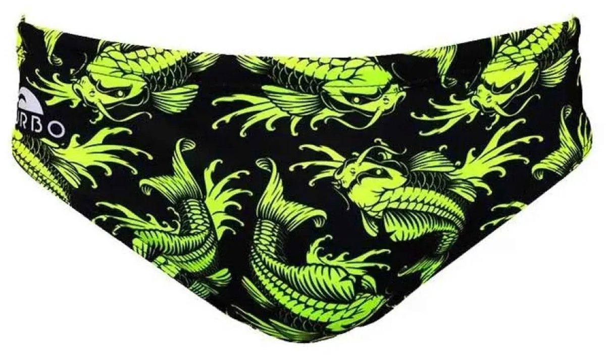Turbo Carpa Warrior Zwemslip Groen,Zwart L Man