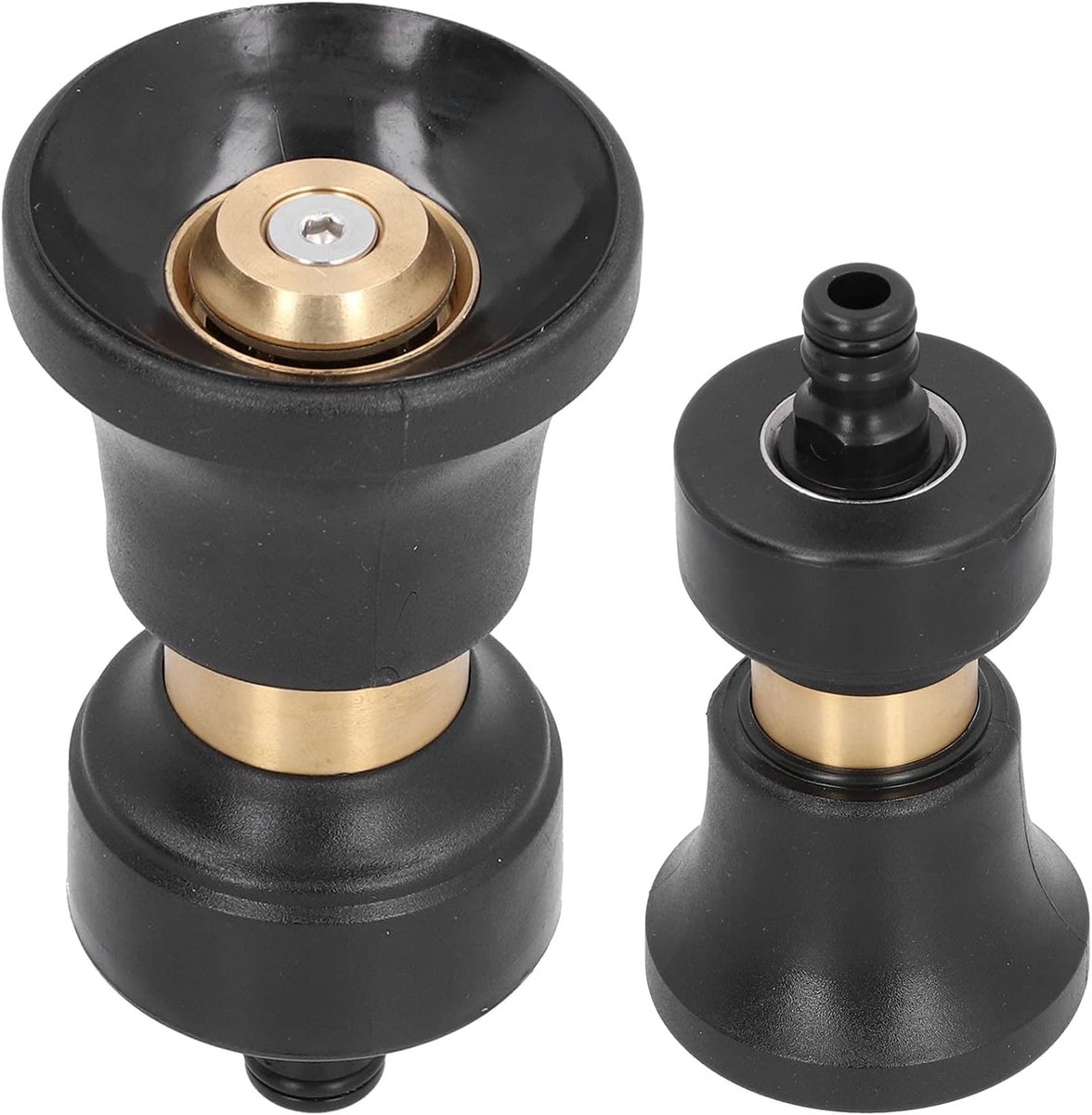 SnelShoppen - Tuinslang Spuitmond, Auto Was Nozzle Water Sprayer Tuin Besproeiing, Metalen Slangmondstuk voor Auto, Glas, Tuin en Vuilschoonmaak (Stij