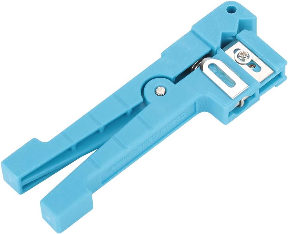 SnelShoppen - Fiber Optic Stripper 45-163, Kabelstripper voor Coaxiale Kabels, Verstelbare Bladen voor Fiber Optic, Stripping Tool, Comfortabele Grip,