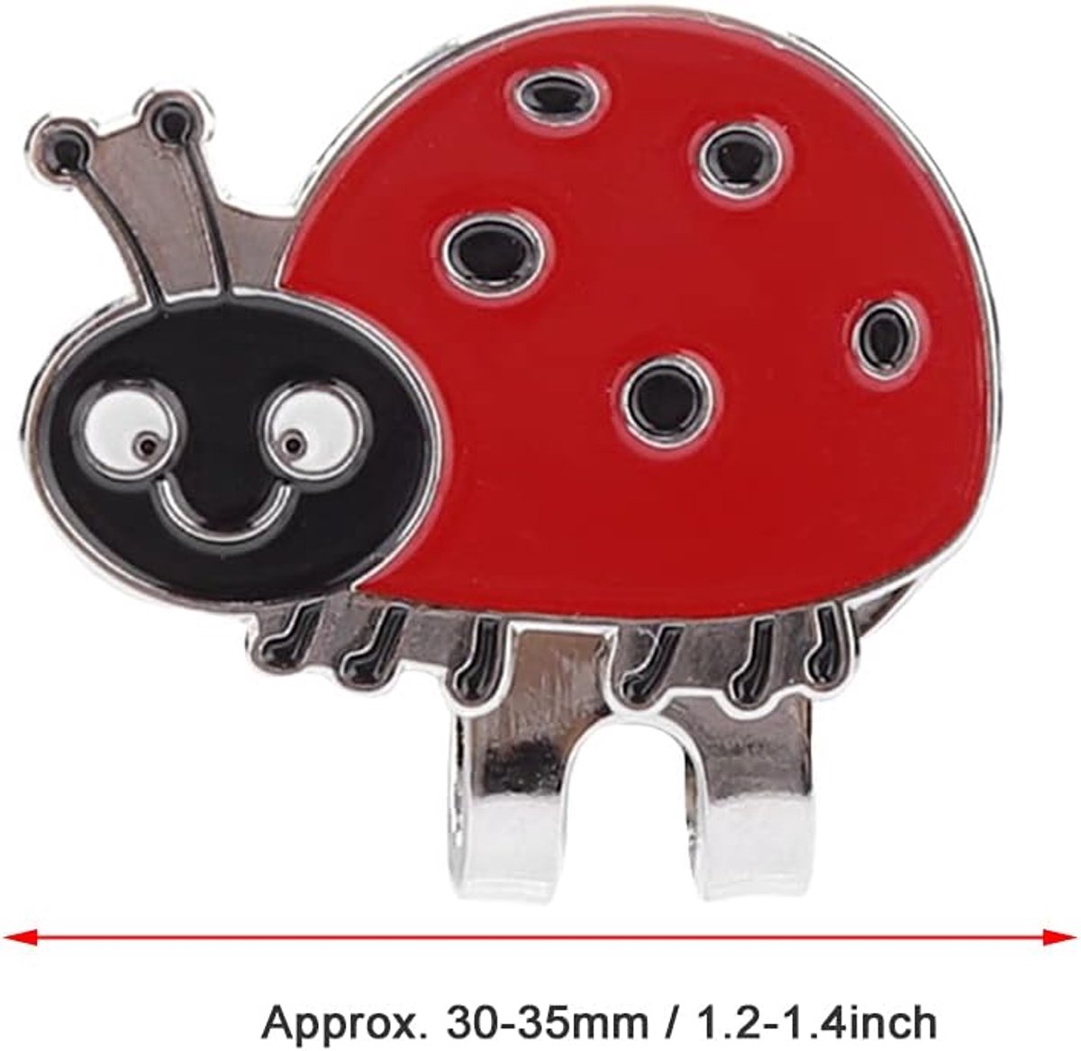 SnelShoppen - Golf Hoed Klem, Duurzame RVS Golfbal Marker Hoed Klem, Magnetische Golfbal Marker Accessoire voor Golfspelers