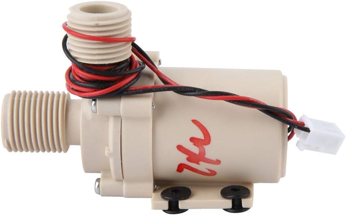 SnelShoppen - 24V Zonne-energie Circulatie Waterpomp, 8L/min Brushless Motor voor Watercirculatiesysteem, Koelsysteem, Zonne-thermisch Systeem, Onderg