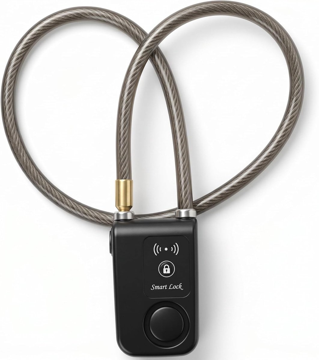 Fietslot met APP-besturing - Bluetooth Smart Lock - Anti-diefstal Alarm 105dB - Voor fiets en motor - ShopVlot