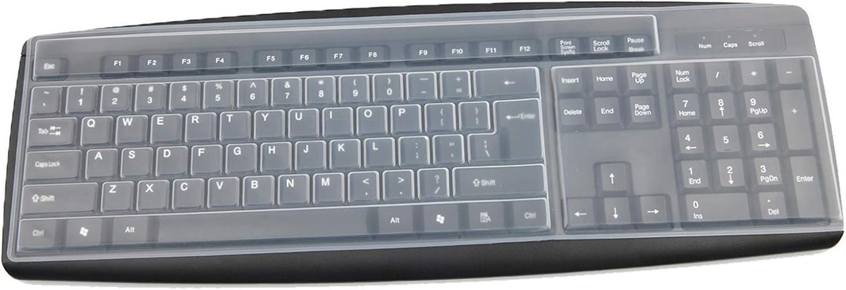 SnelShoppen - Silicone Toetsenbord Beschermfolie Waterdichte Toetsenbord Beschermer Computer Cover Universele Toetsenbord Protector Ultra Dun Transpar