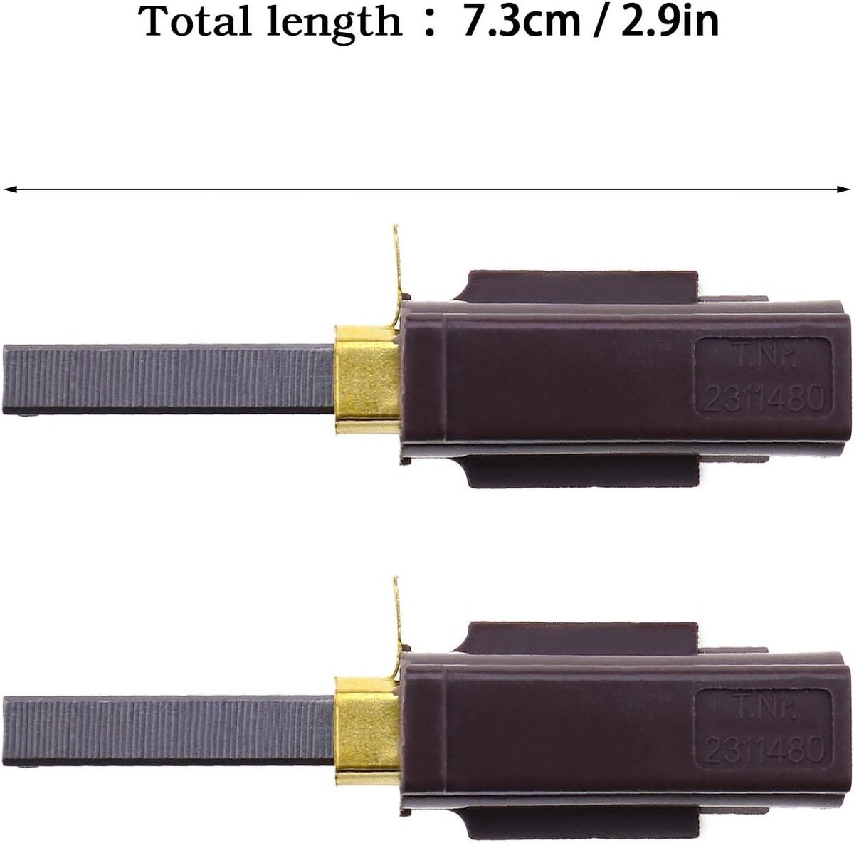 2Pcs Vacuum Cleaner Carbon Brushes Holder Replacement Fit for Numatic Parts Compatible with 230155 230240 2311480 - ShopVlot