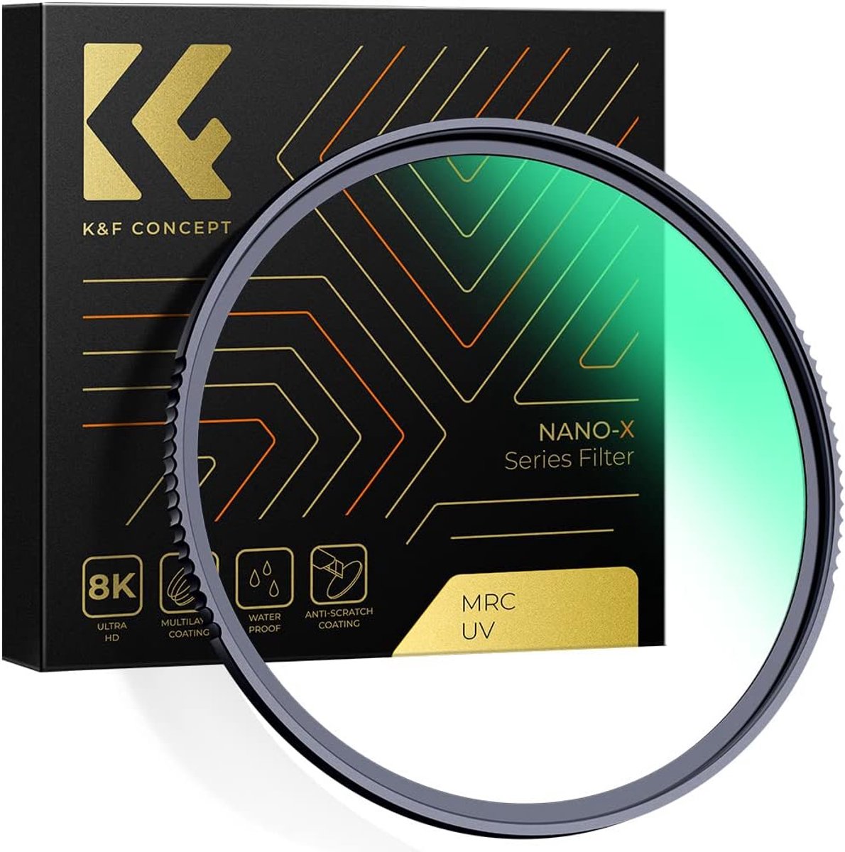 SnelShoppen - UV Filter 72mm, Nano-X Filtro Di Protettivo, Optisch Glas met 28-Laags Nano Coating, HD Beeldkwaliteit, Krasbestendig, Waterdicht, Voor