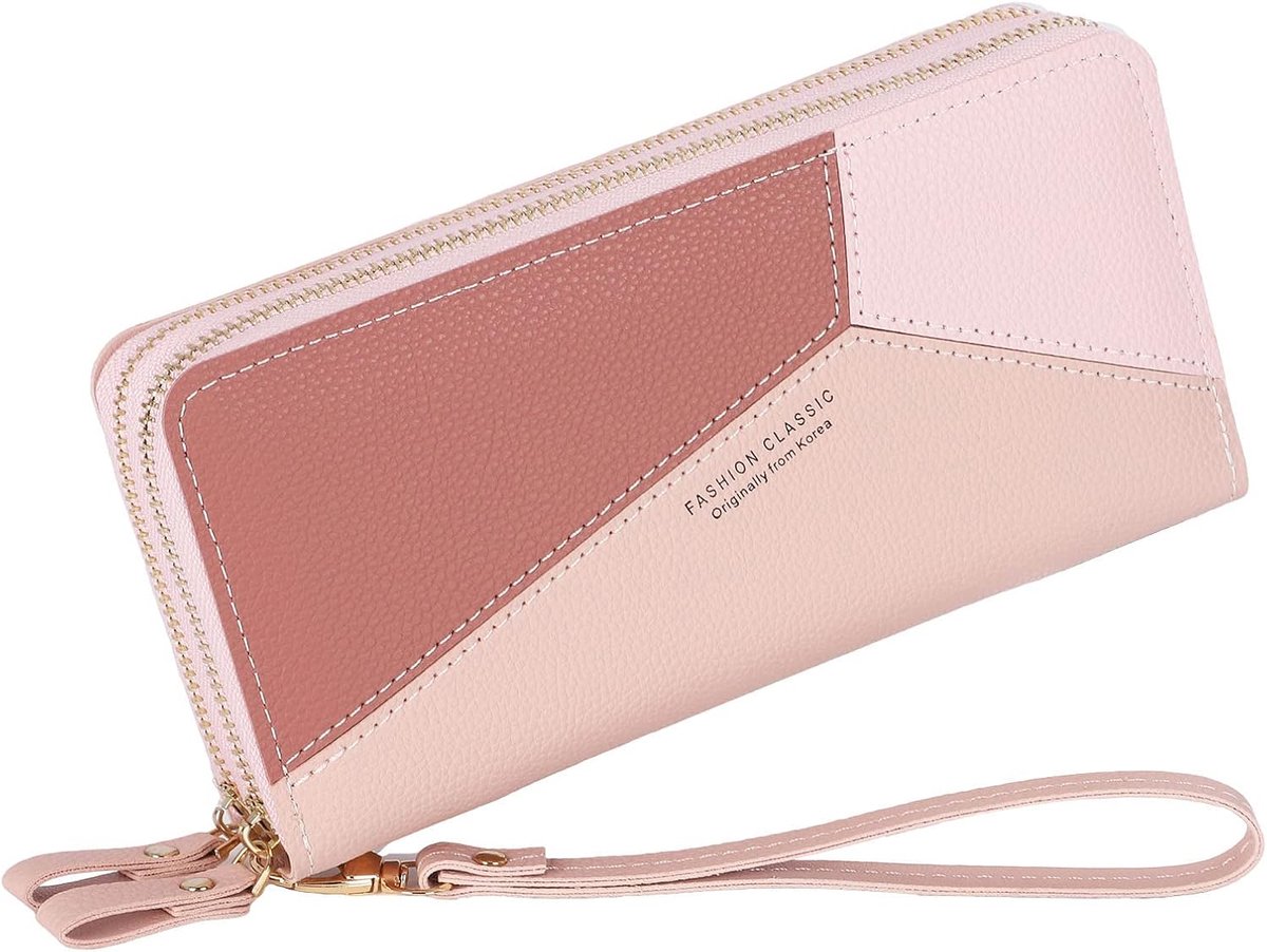 Women's Wallet Large Capacity Ladies Faux Leather Wallet Elegant Double Layer Wallet - ShopVlot