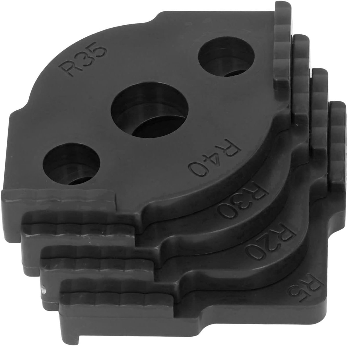 SnelShoppen - 4Pcs Radius Jig Router Templates, ABS Hoogwaardige Hoek Radius Frees Sjablonen R5 R10 R15 R20 R25 R30 R35 R40, Duurzame Frees Voor Rondi
