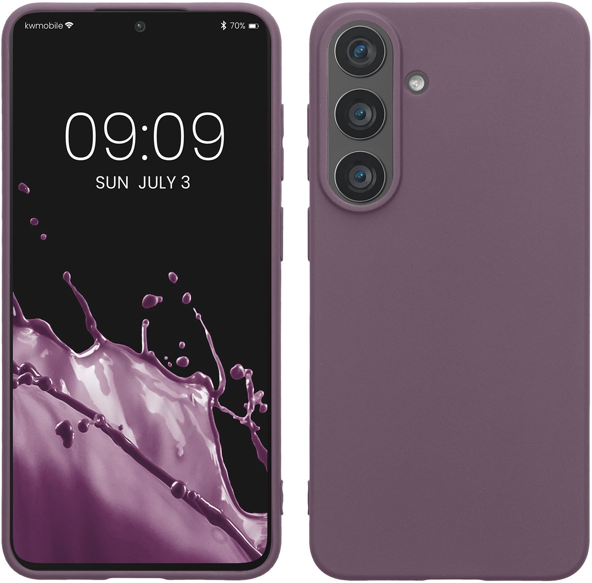 kwmobile telefoonhoesje geschikt voor Samsung Galaxy S26 FE - Hoesje voor smartphone - Back cover in Bleke iris