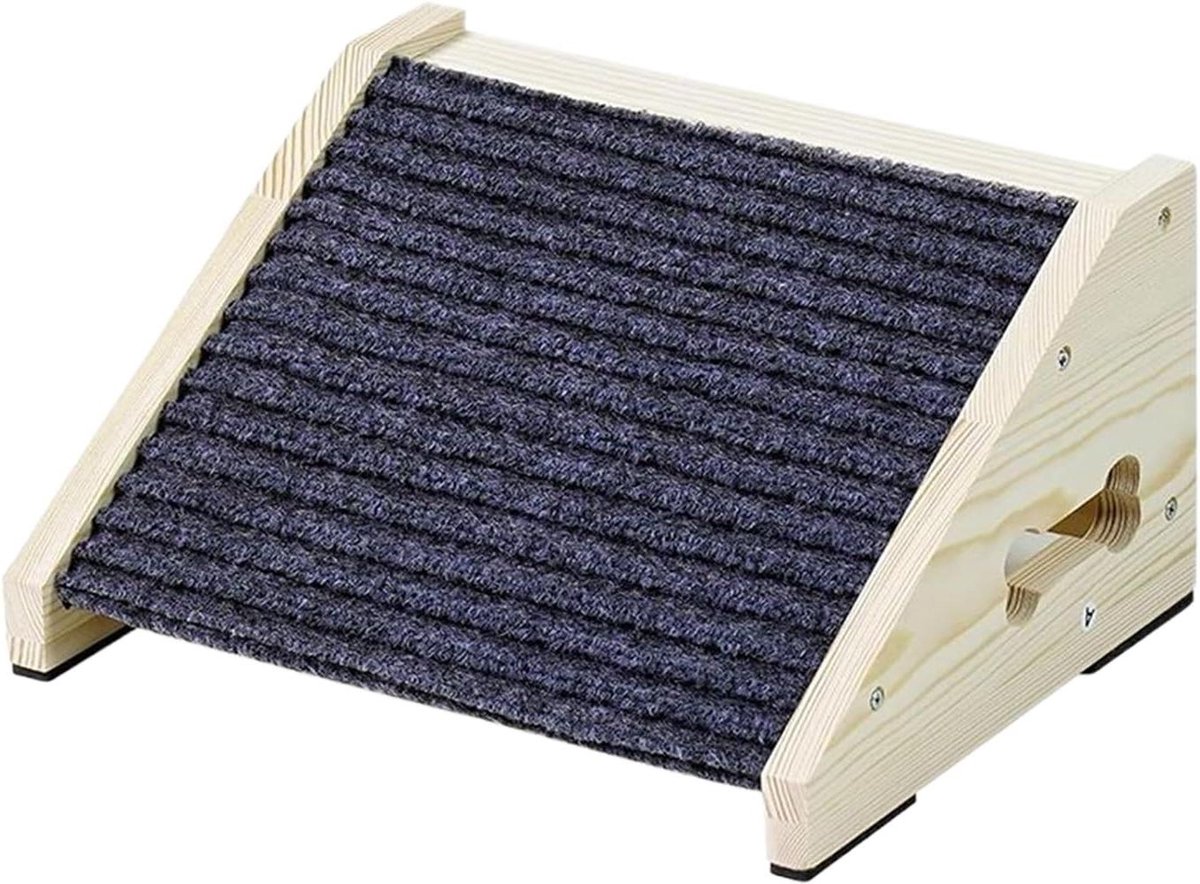 Hondenloopplank Bank - Huisdier trap - Meubels bereiken - Verstelbare hellingshoek - 296L x 274B x 72H cm - Houtkleur