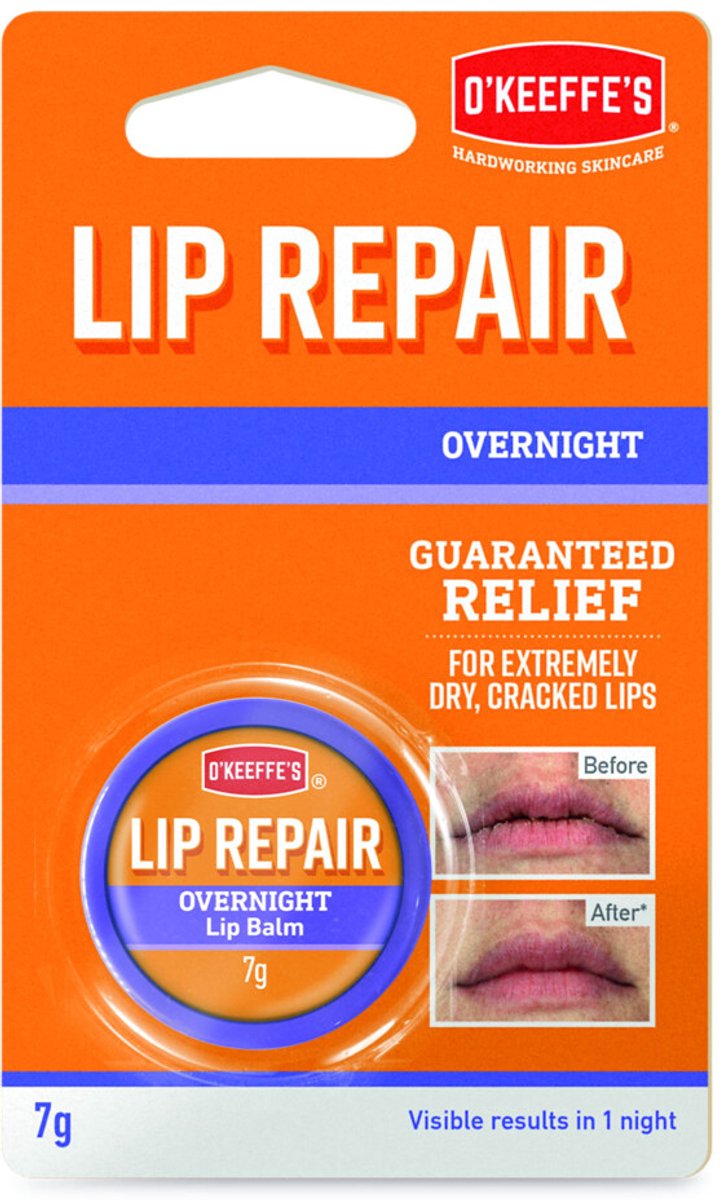 O'Keeffe's Lip repair overnight - 3 x 7 gr - Voordeelverpakking