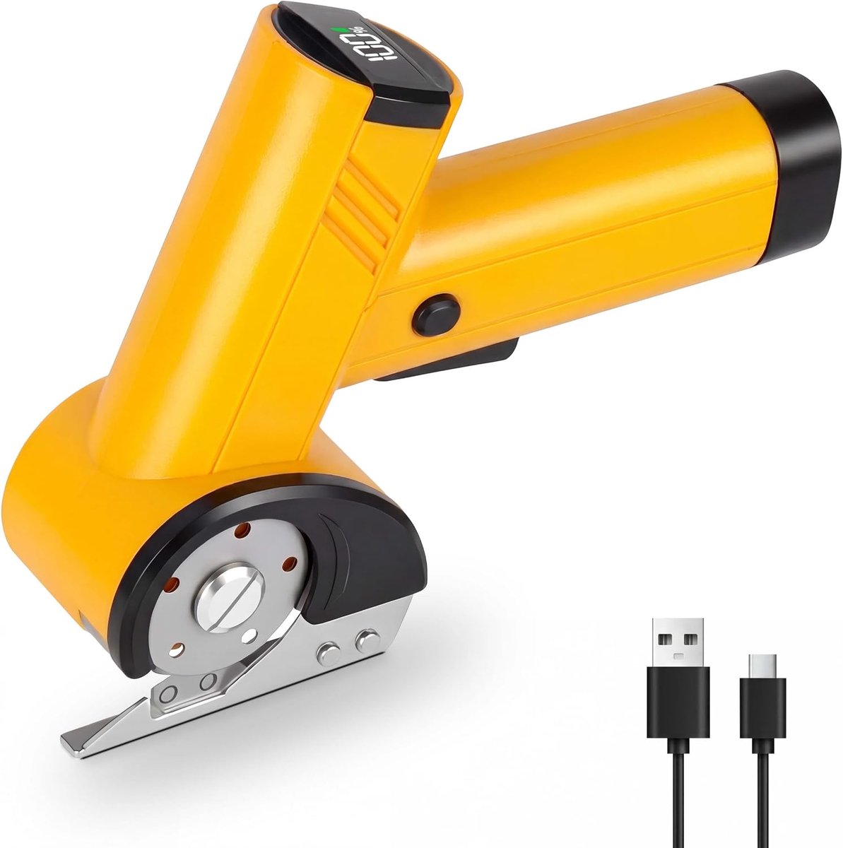 Kartonsnijder elektrische schaar 4 V - draadloos met display - 4 snelheden - ideaal voor karton en leer - ShopVlot