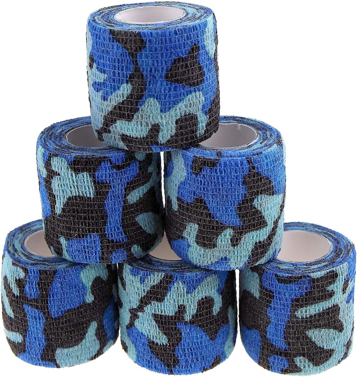 SnelShoppen - Zelfklevende Jacht Camouflage Tapes 5cmx4.5m - 6 Stuks - Ademend en Elastisch - Perfect voor Buitenactiviteiten en Sport