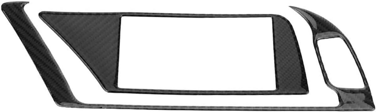 SnelShoppen - Carbon Fiber Auto Interieur GPS Navigator Paneel Frame Deksel Trim voor Audi B8 A4 A5 Q5 RS4 RS5 S4 S5 SQ5 - Hoogwaardige Bescherming en