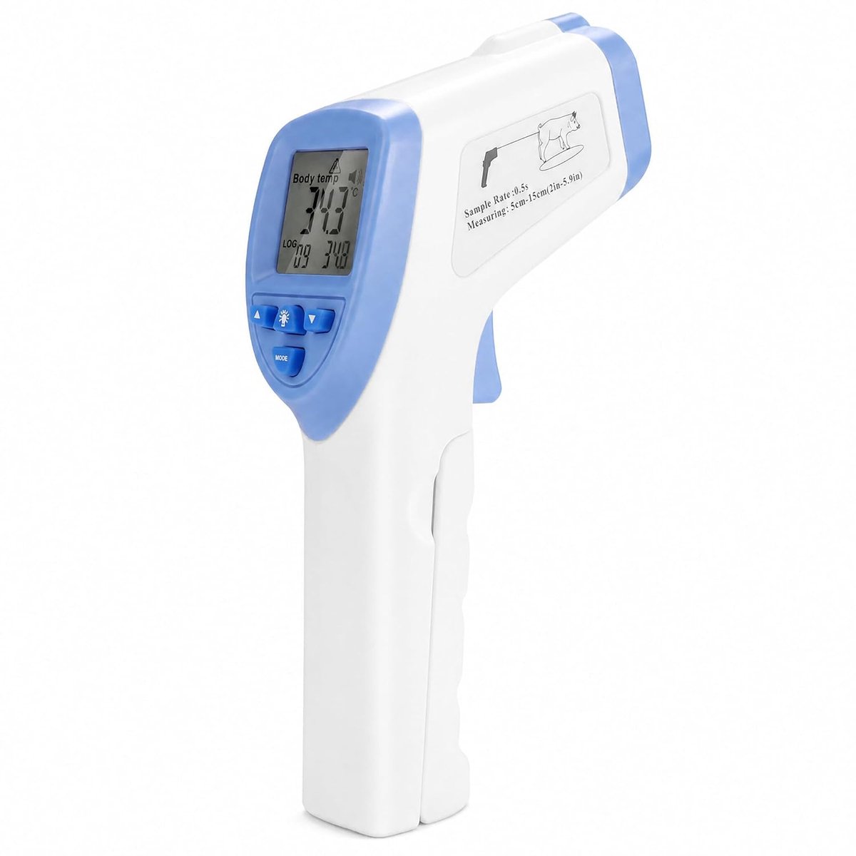 SnelShoppen - Dieren Temperatuurmeter, Veterinaire Oppervlakte Thermometer met LCD Scherm, Dierbenodigdheden voor Honden, Katten, Paarden, Vee, Varken