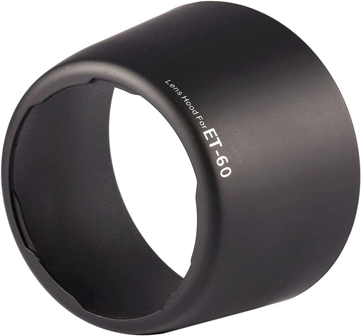 SnelShoppen - Sun Hood Zwart Professionele Vervangende ET60 Lenskap voor F/4-5.6 75-300mm f/4-5.6 USM - Vermijd Glans en Vignettering - Ideaal voor La