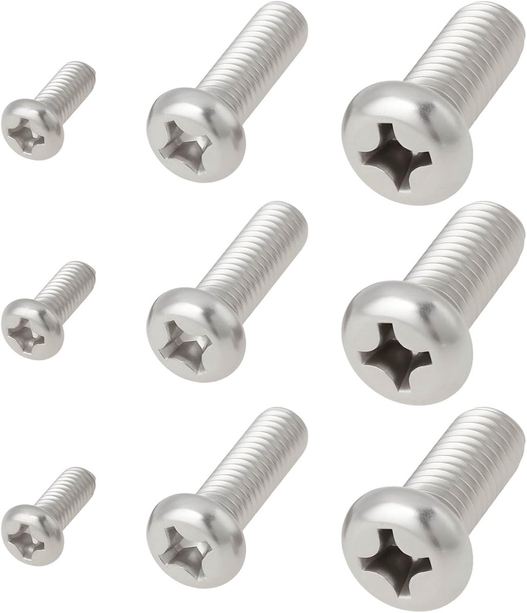 SnelShoppen - 36 Stuks TV Wandmontage Schroeven M4 M6 M8 Geschikt voor Samsung, Sony, Panasonic en Meer - Voor VESA 75, 100, 200, 400 - Voor Platte en