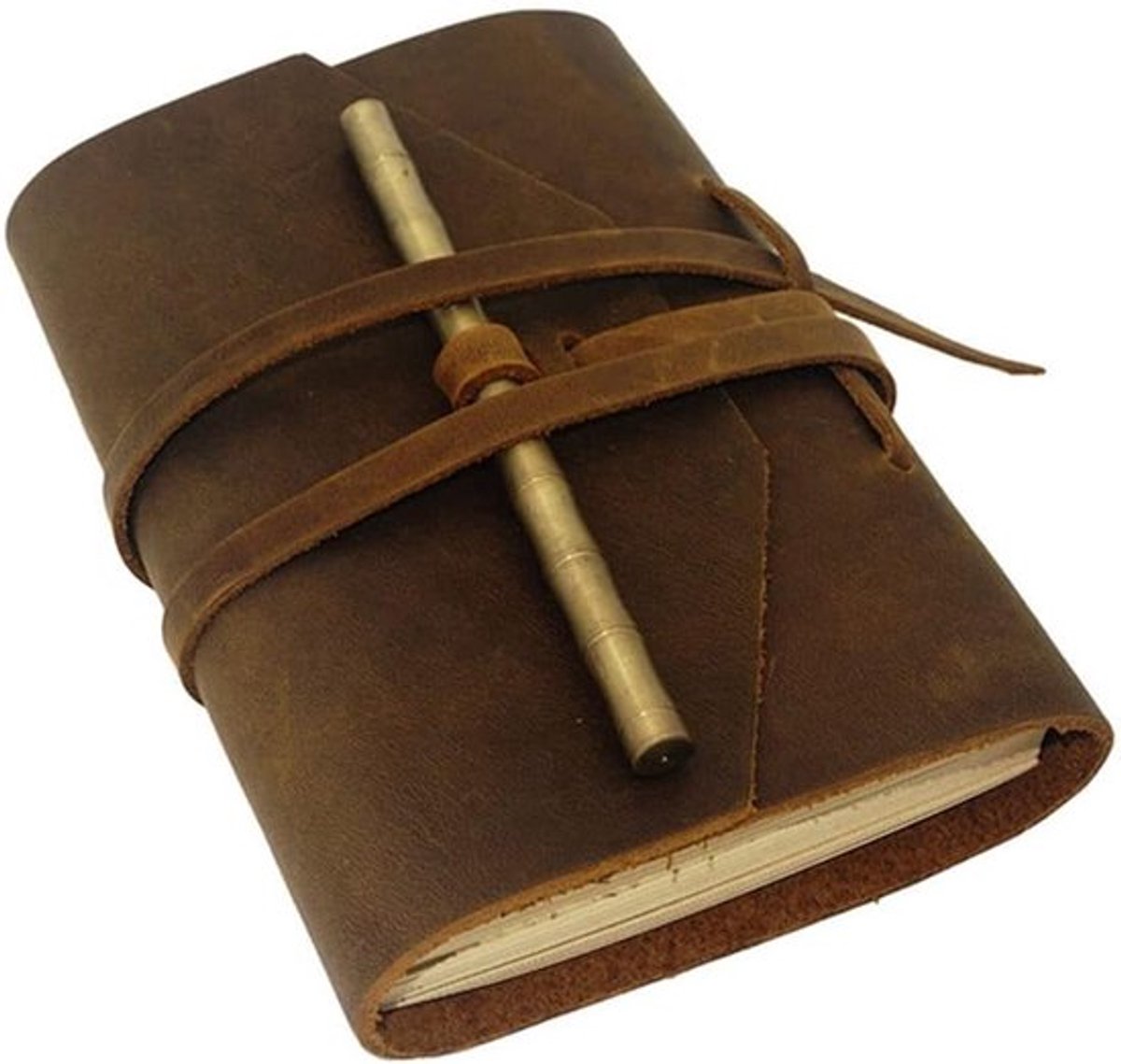 Rustieke leren notitieboek met stevig papier voor aantekeningen, schetsen en vintage schrijven voor mannen en vrouwen