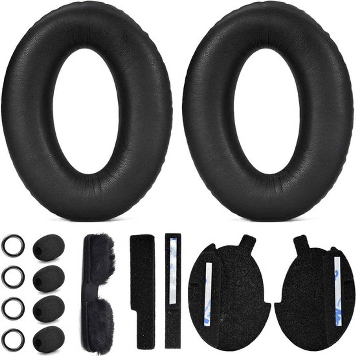 Vervangende Oorkussens voor Bose A20 Vliegtuighelm, Geheugenfoam met Filterinserts en 4 Microfoonsleeves voor Comfort en Geluidsisolatie