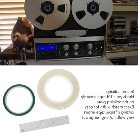 Tape Splicing Set voor Open Reel Tape Media met Split Tape en Leader Tape voor Revoxsonido, Ideaal voor Audioproductie en Geluidsherstel — afbeelding 5