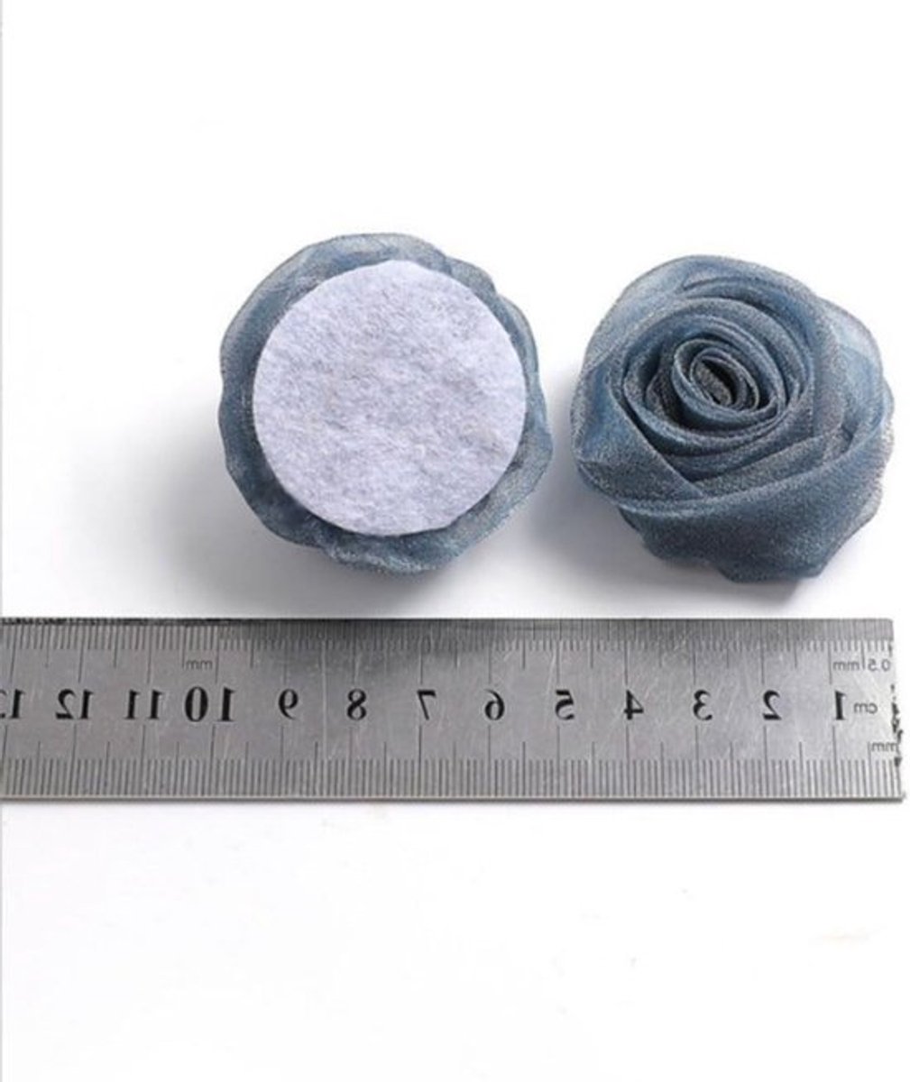 Kunststof Rozen van Organza voor Decoratie, DIY Projecten, Bruiloft en Verjaardag Versiering, Bloemstukken en Bloemhoofdjes