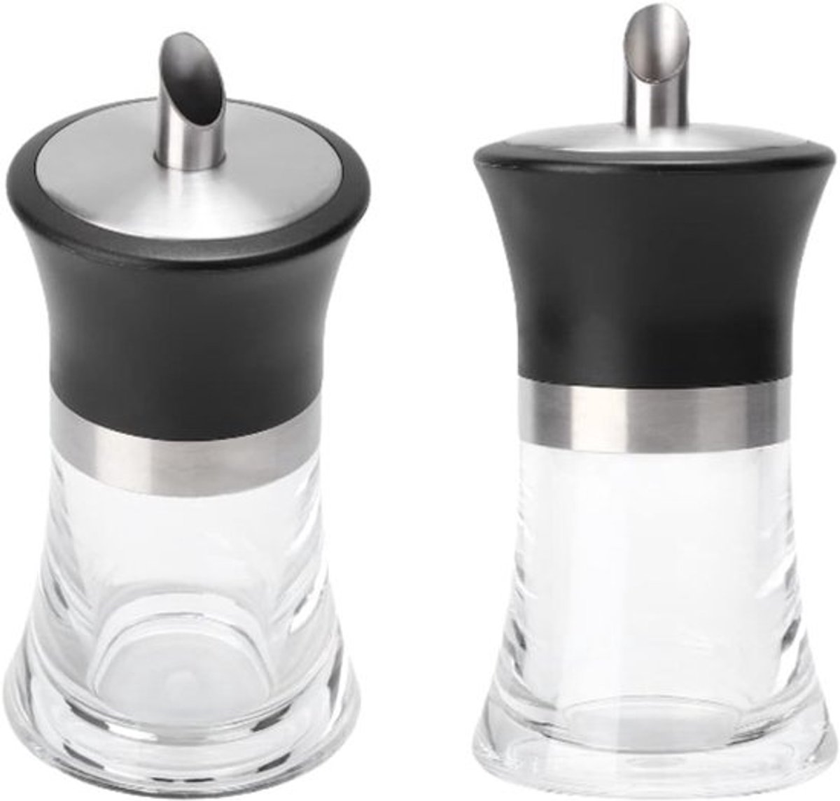 Transparante Suikerdispenser Set van 2, Acryl Suikerpot met Gietopening voor Koffie, Cereal en Thee (100ml)