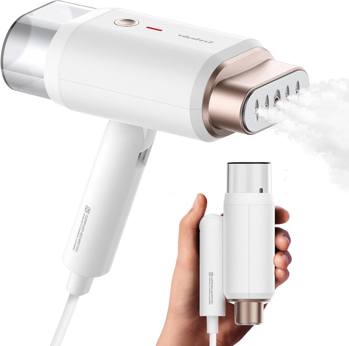 Draagbare Stoomgenerator - Handstomer Kleding - Kreukels Verwijderen - 20s Snelle Verwarming - 180ml Tank - Goud