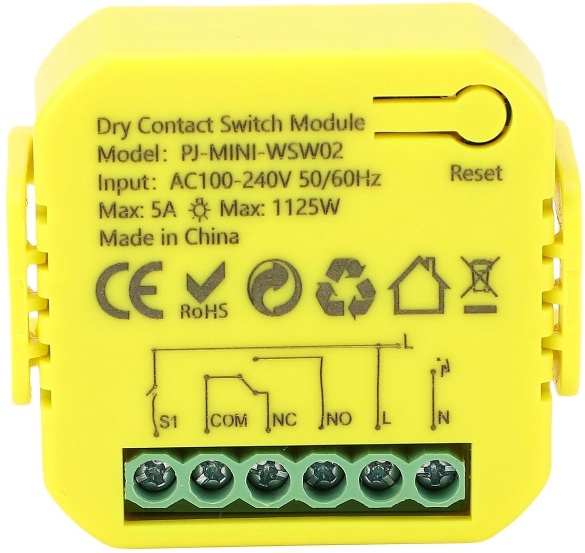 WiFi Relay Switch Module, Compact Smart Relay Switch Module with Dry Contacts and App Voice or Button Control for - ShopVlot